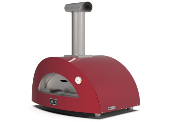 Alfa Forni Moderno 2 Pizze Holz Rot