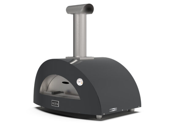 Alfa Forni Moderno 2 Pizze Holz Grau