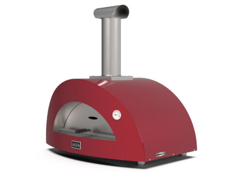 Alfa Forni Moderno 3 Pizze Holz Rot