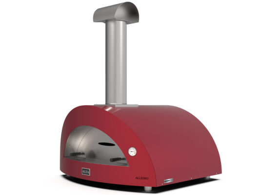 Alfa Forni Moderno 5 Pizze Holz Rot