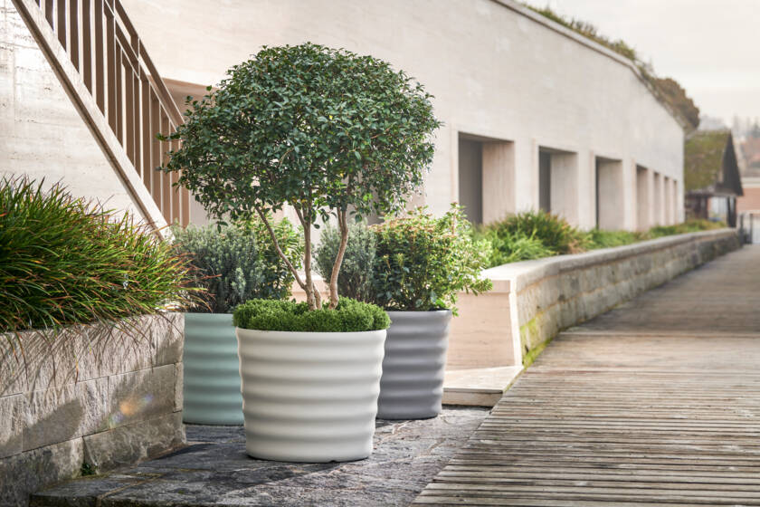 Blumentopf Kolonna Swisspearl – Bild 2